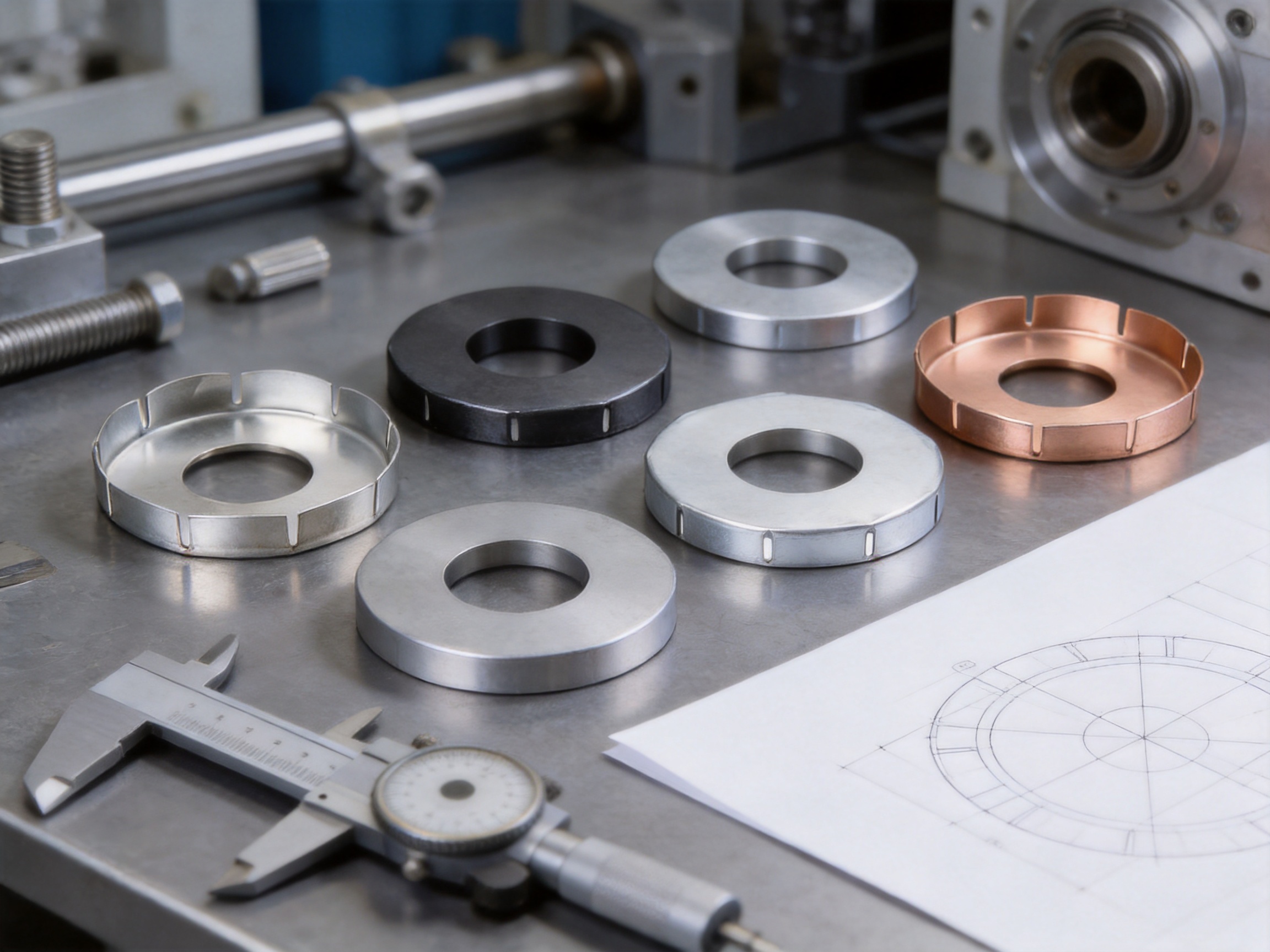 Precision Circular Stamped Parts with Central Holes for Reliable Industrial Assembly