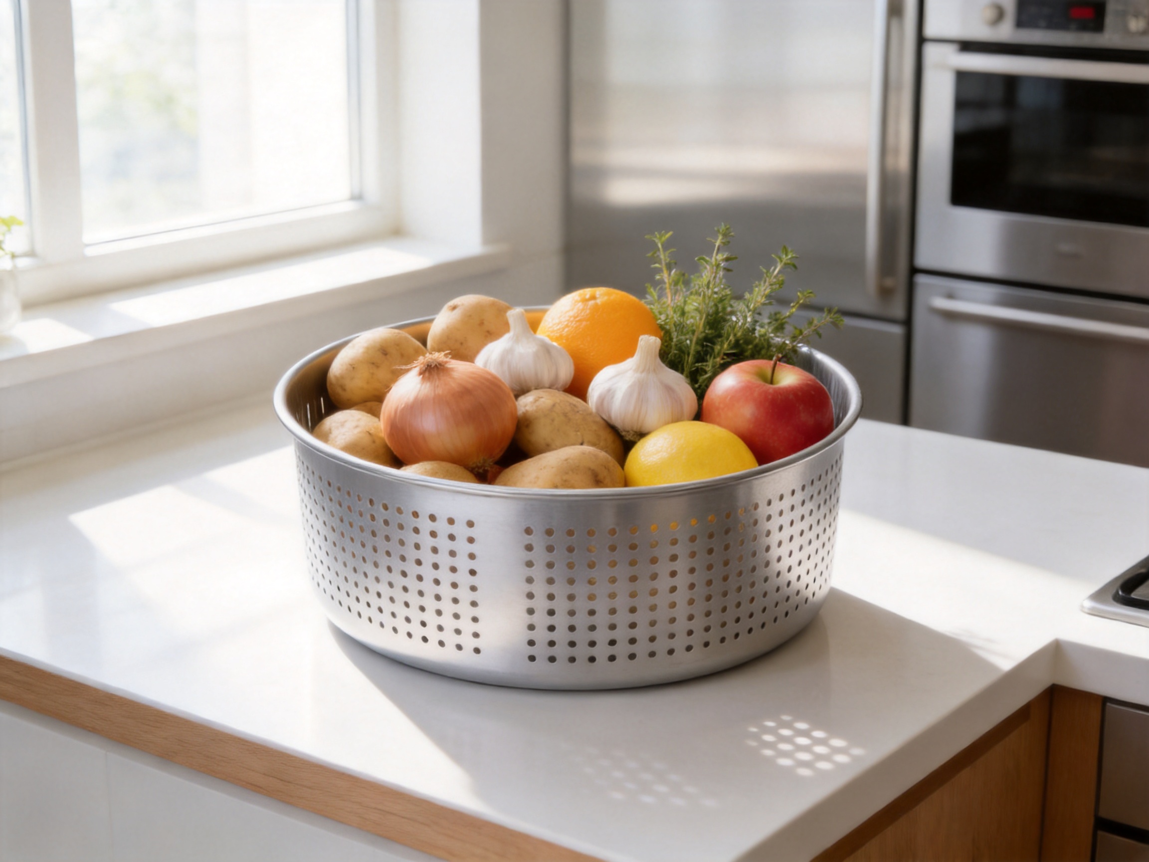 Perforated Kitchen Container for Fresher, Cleaner, and More Organized Storage