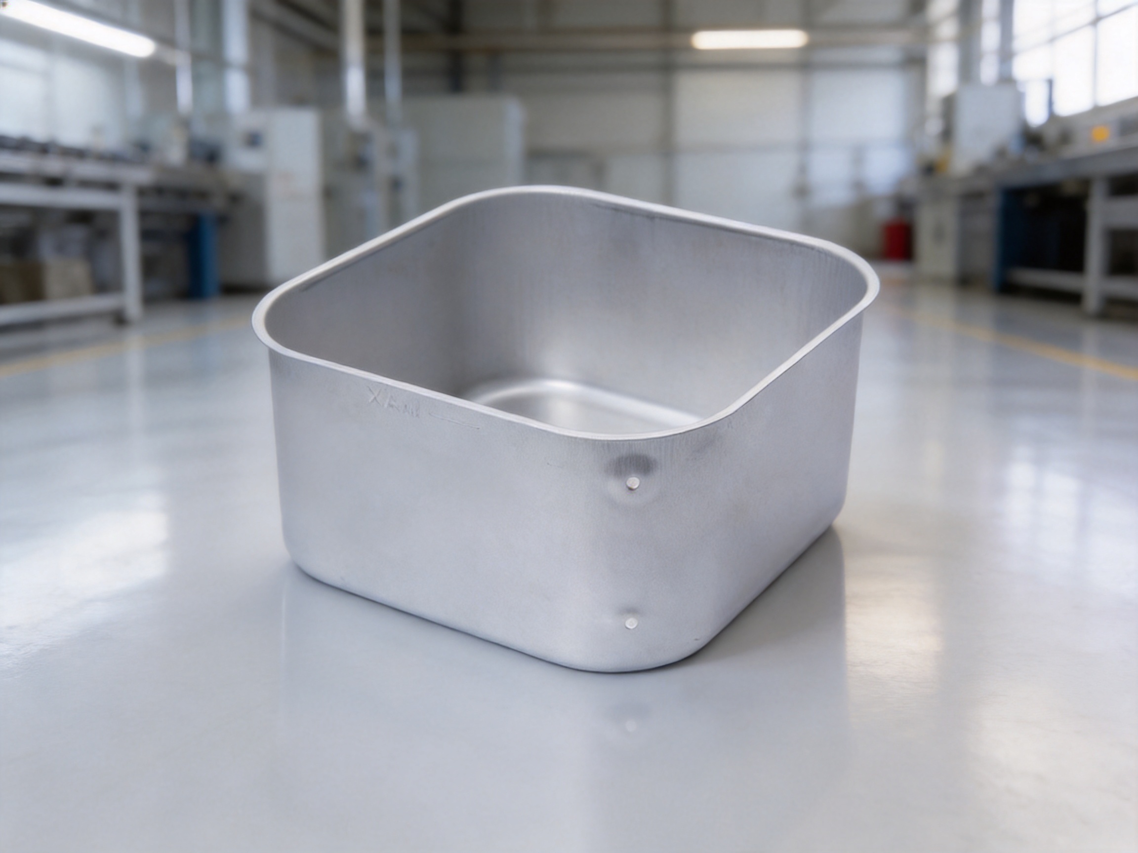 Deep-Drawn Square Container for Durable, Seamless Industrial Storage
