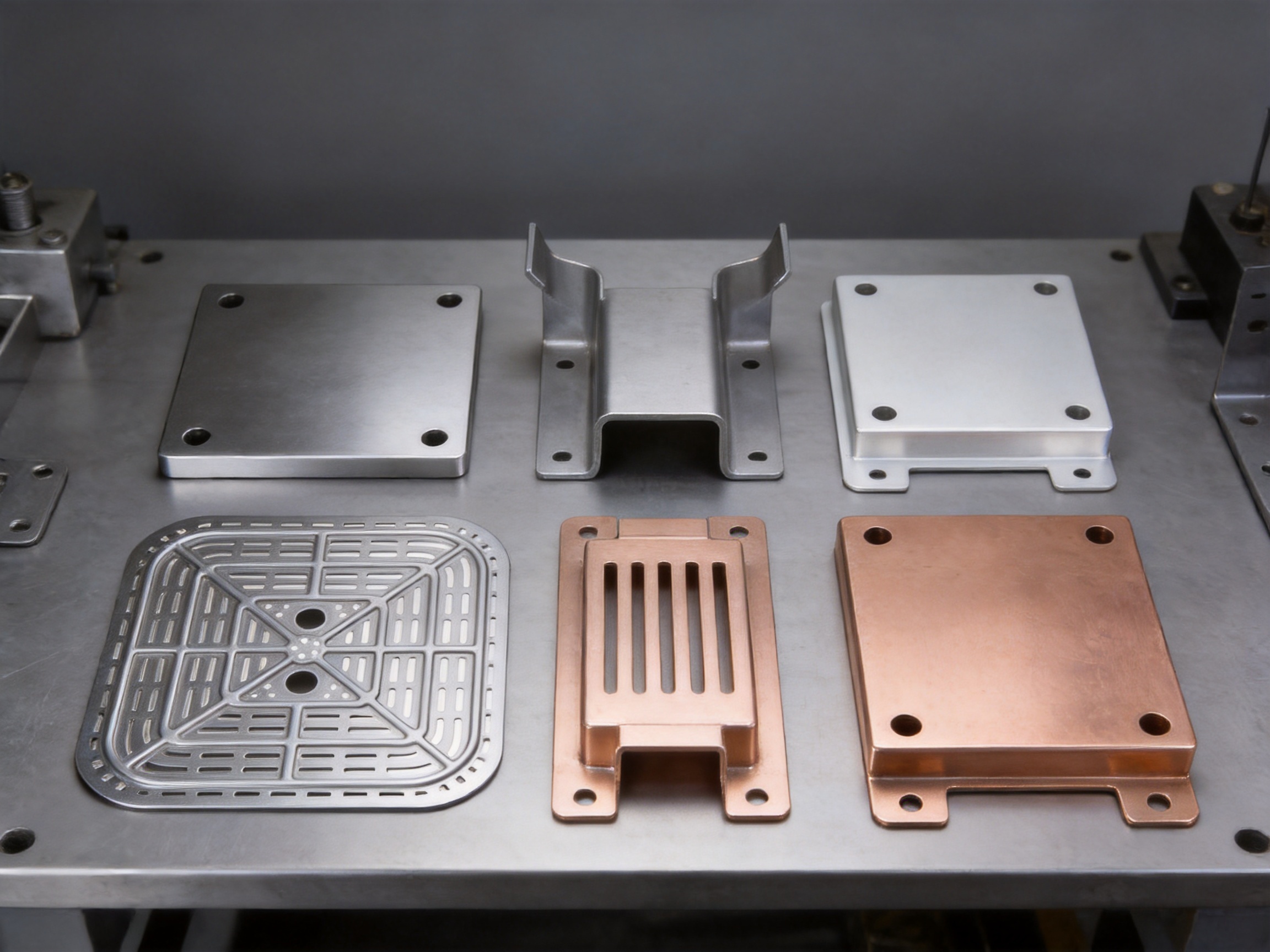 Precision Stamped Square Parts with Holes for Reliable Industrial Assembly