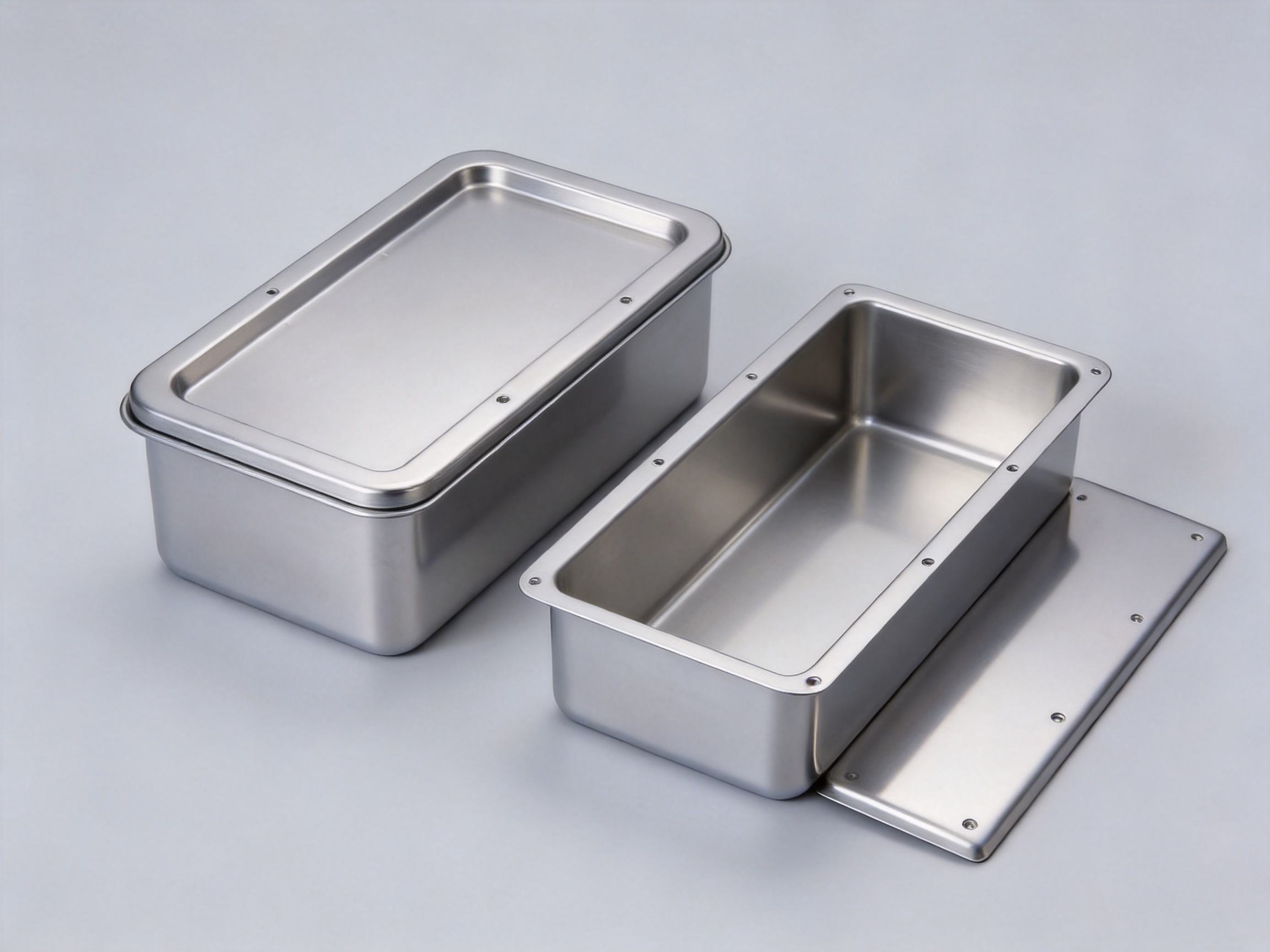 Deep-Drawn Rectangular Containers with Lids: Strength, Hygiene, and Precision for Demanding Applications