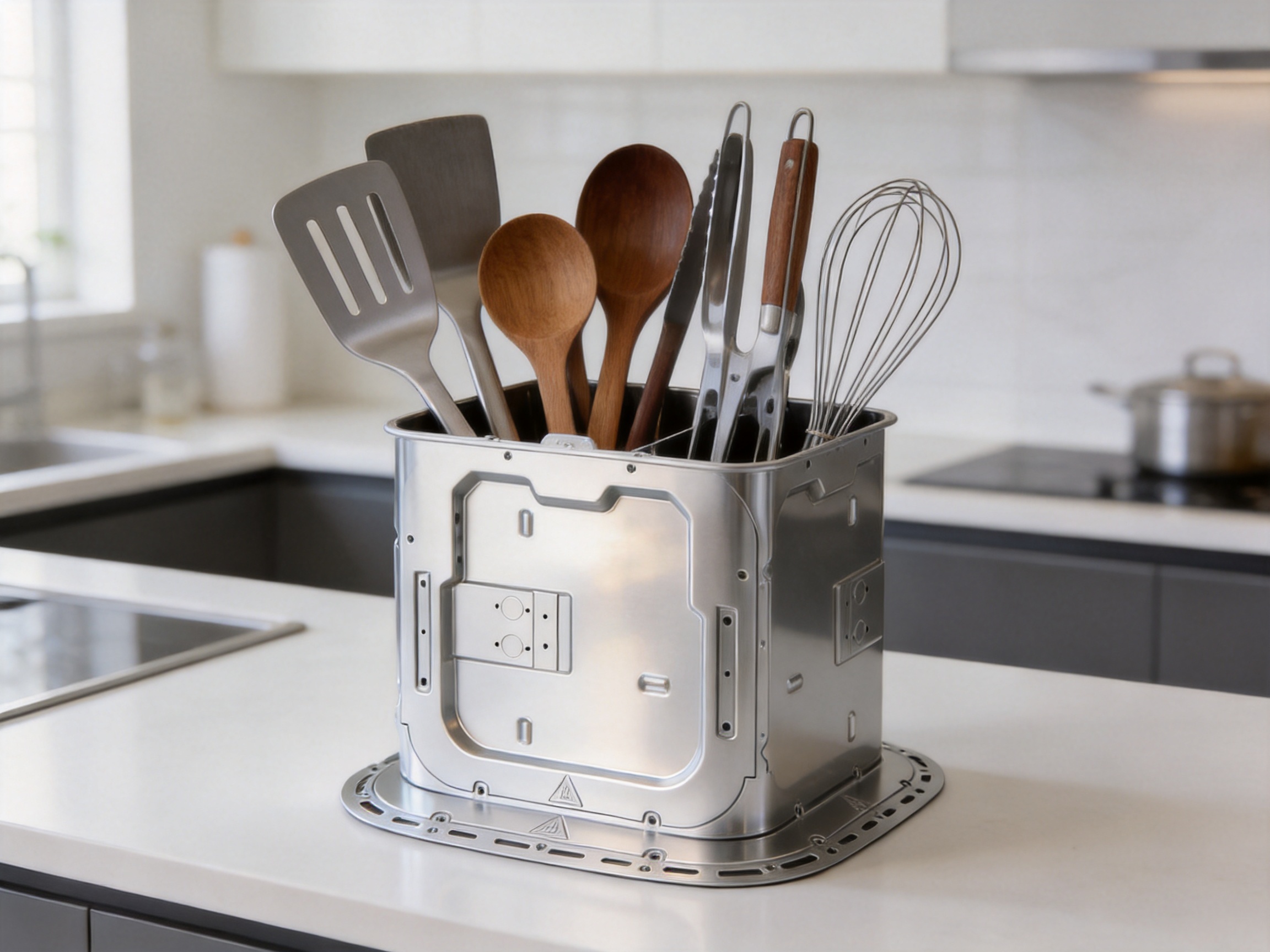Kitchen Utensil Base: Durable, Hygienic, and Precision-Formed Countertop Storage