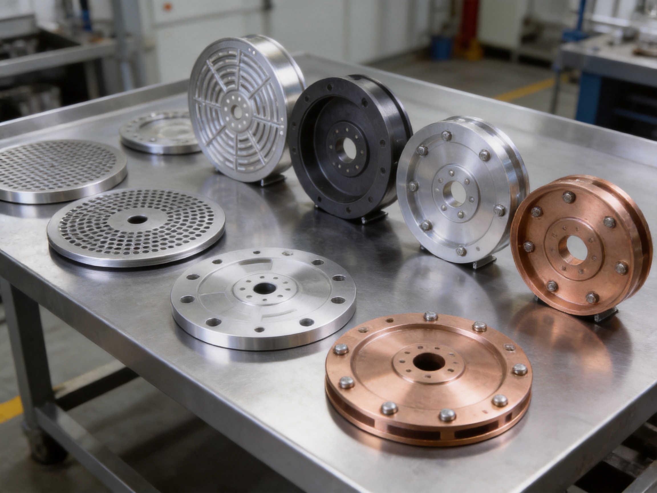 Precision Stamped Circular Parts with Holes for Demanding Industrial Applications