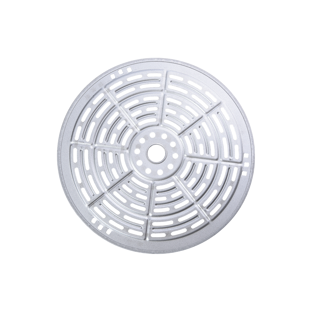 Stamped circular parts with holes