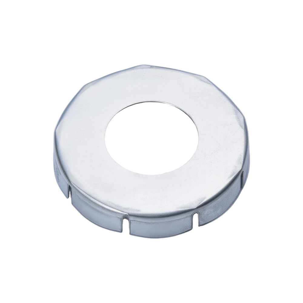 Circular stamped parts with a central hole