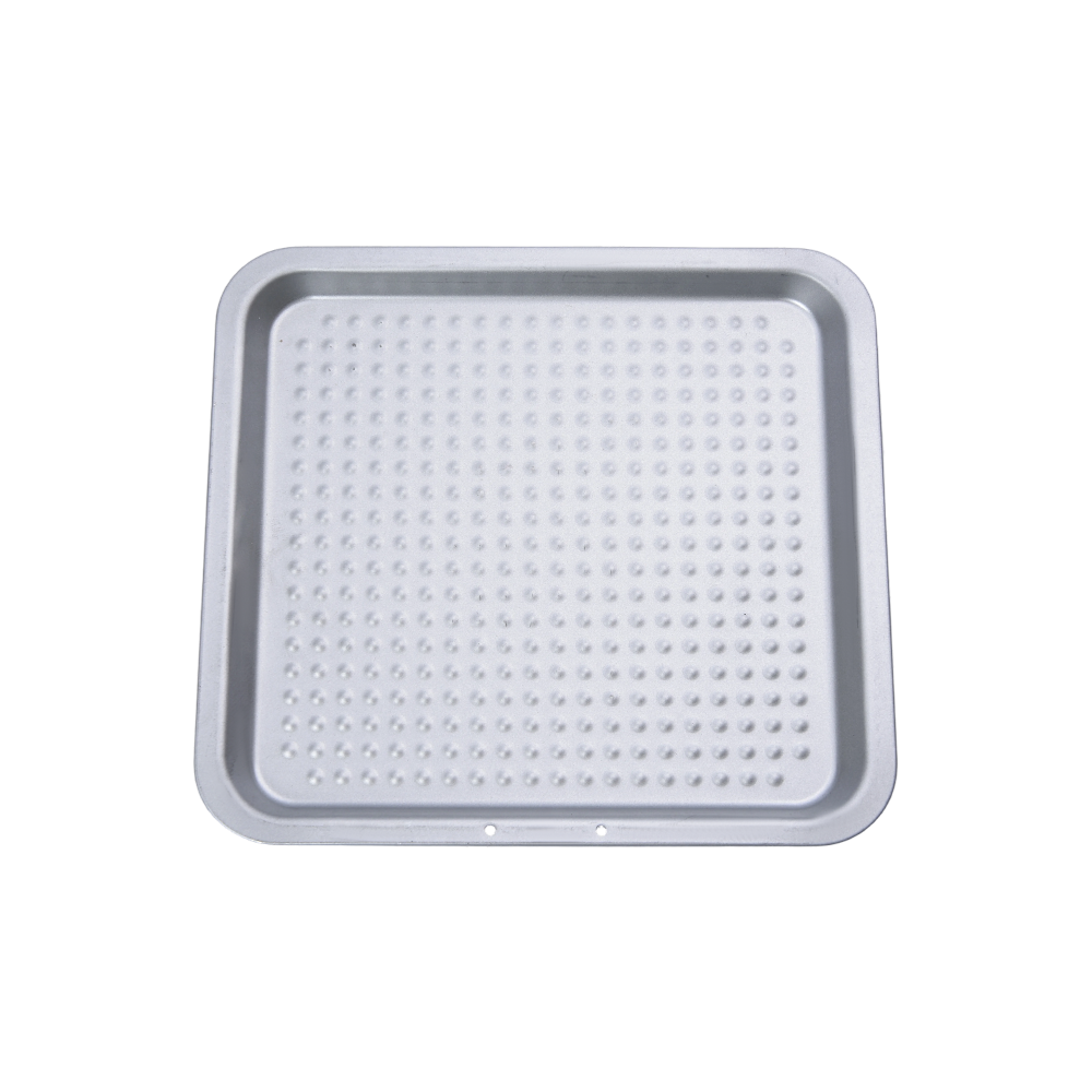 Stamped parts with a polka dot pattern base