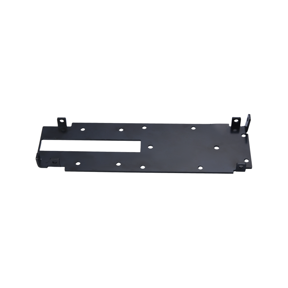 Black stamped parts with connectors