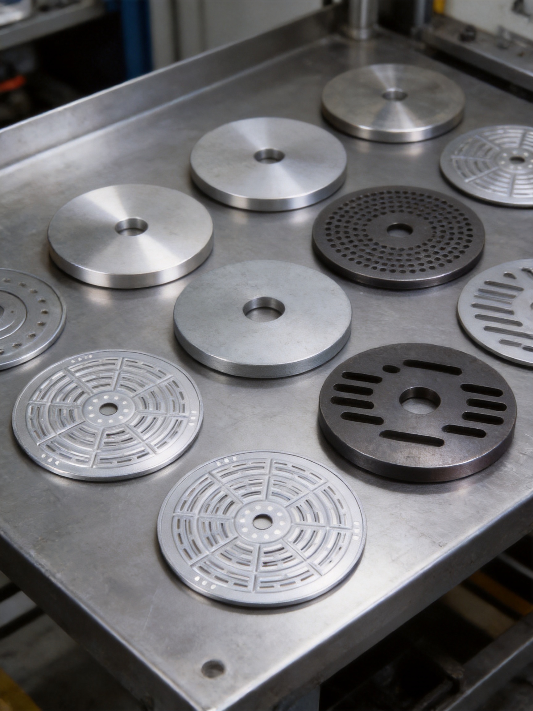 Precision Stamped Circular Parts with Holes for Durable Industrial Assemblies