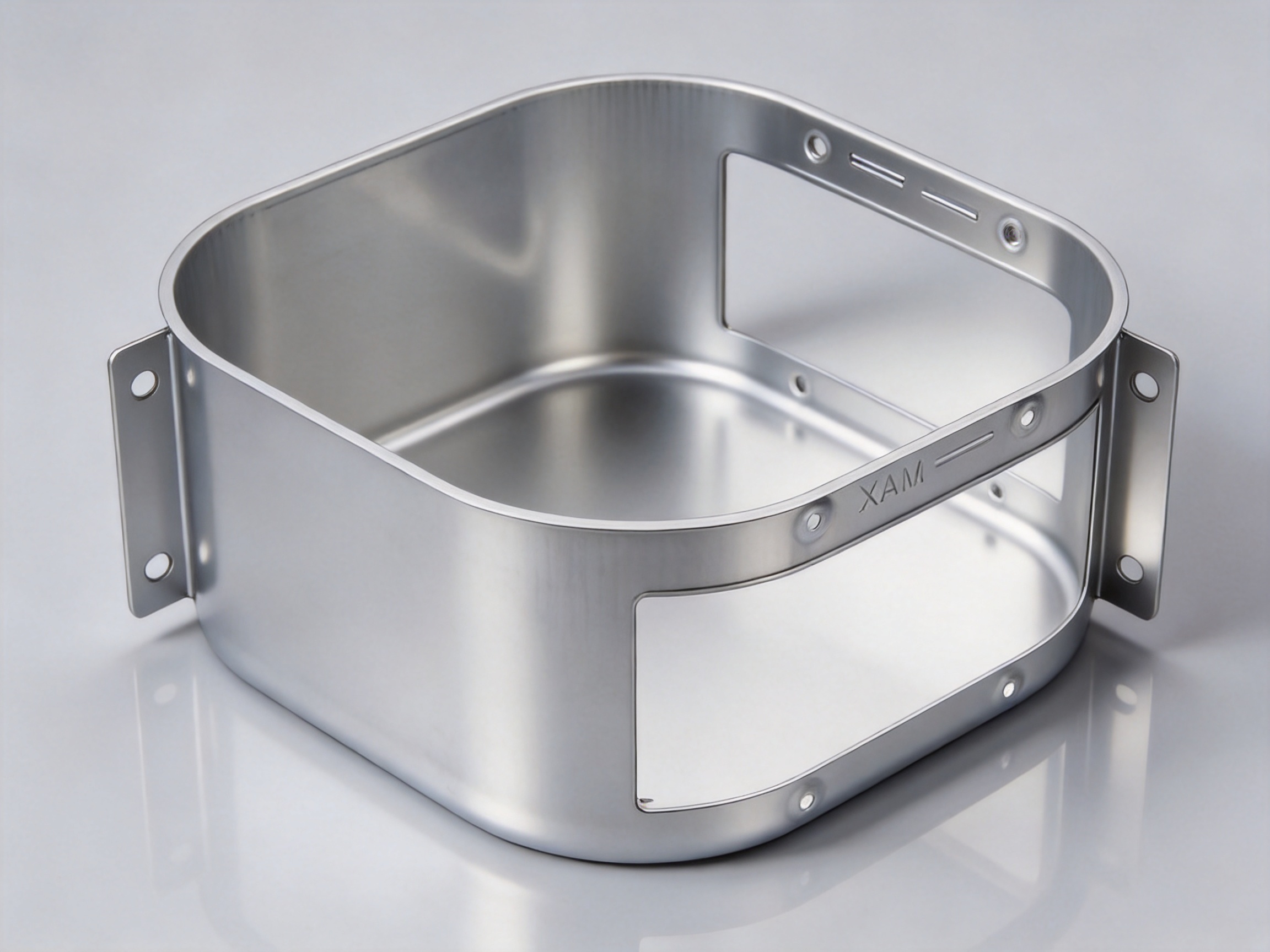 Deep-Drawn Square Container with Custom Cutouts for Reliable Industrial Integration
